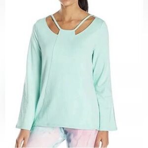 Nanette Lepore cutout pullover bell sleeves top L